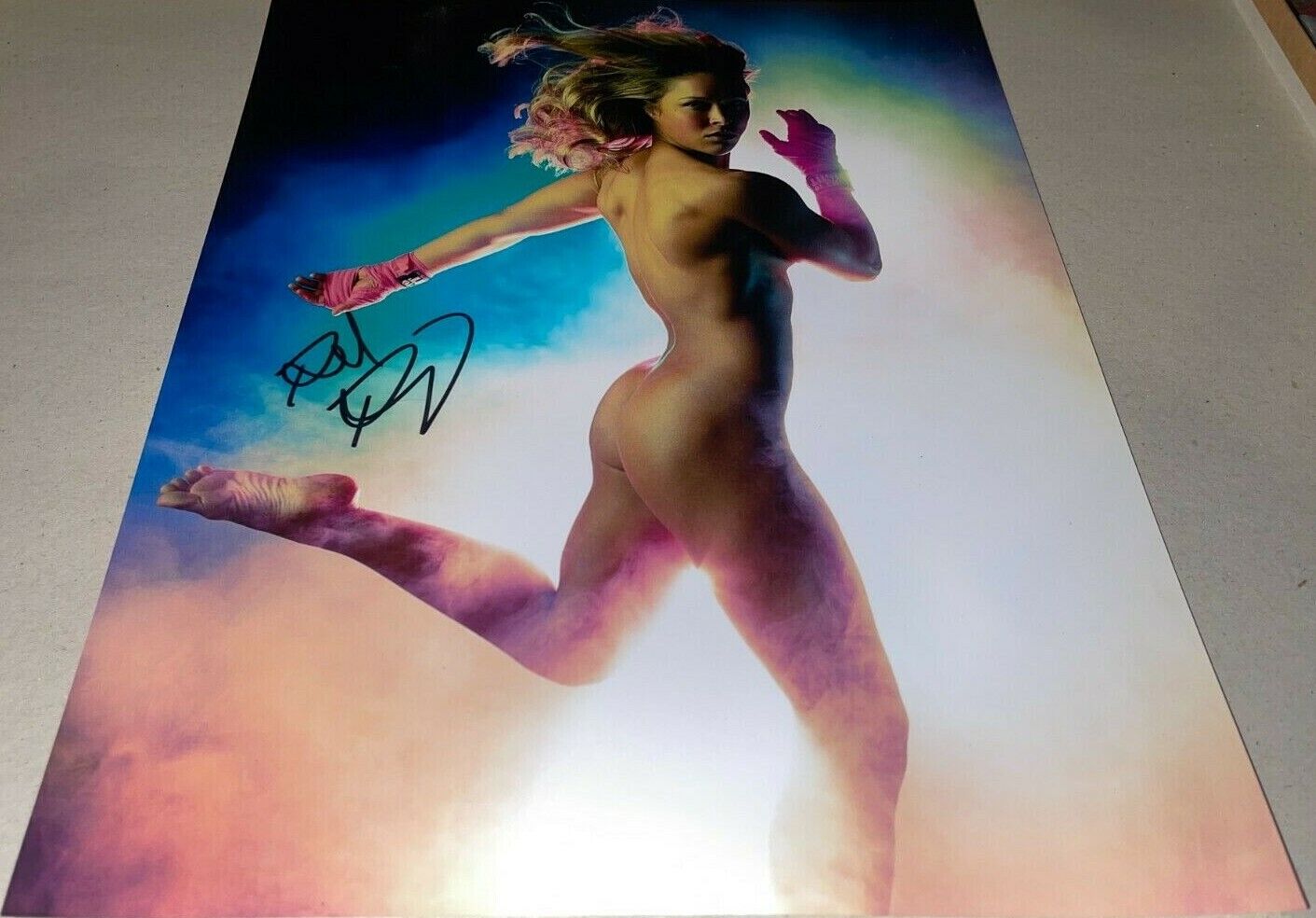 Ronda Rowdy Rousey UFC MMA WWE Actress Signed 11x14 Autographed Photo Poster painting COA 2