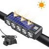 20LED Solar Bicycle Horn Light USB Rechargeable Power Display Bicycle Headlight