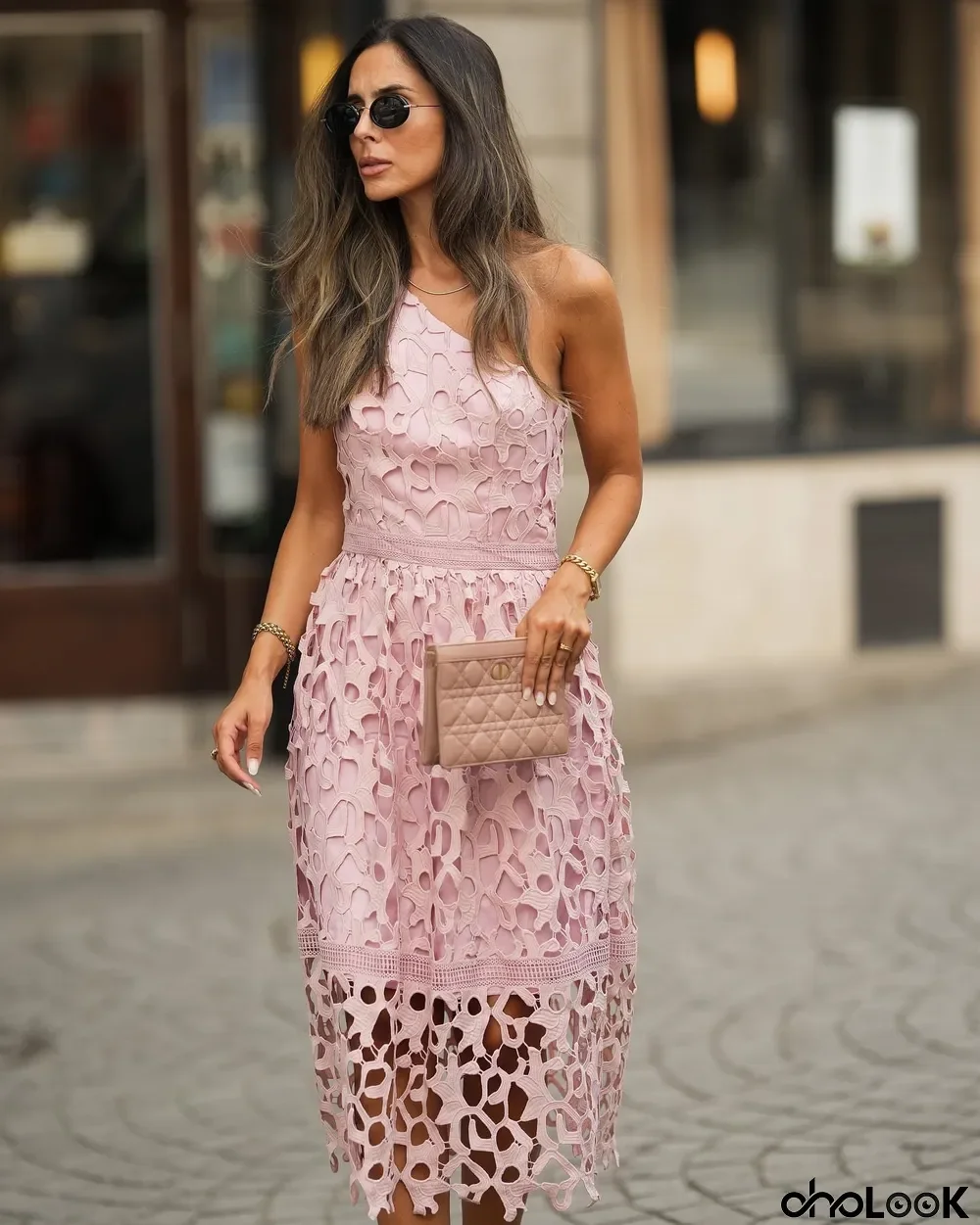 Women Lace Slash ShoulderHolidays Dress
