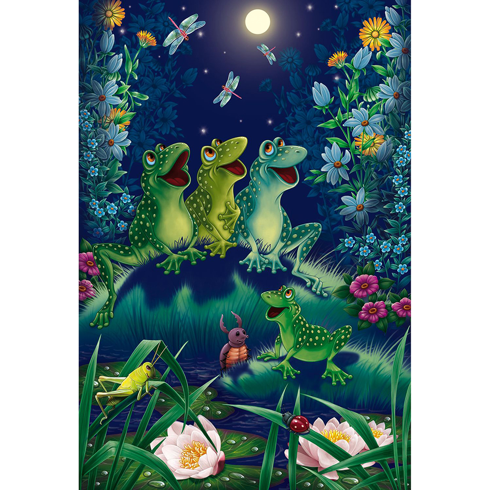 

Frogs In Forest-Round Drill Diamond Painting-30*40CM, 501 Original