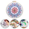 【Limited Stock Sale】Rain Lotus-DIY Embroidery Kit with Pattern Cotton Threads Needles Hoop 30*30cm/11.81*11.81in tapestrymarket