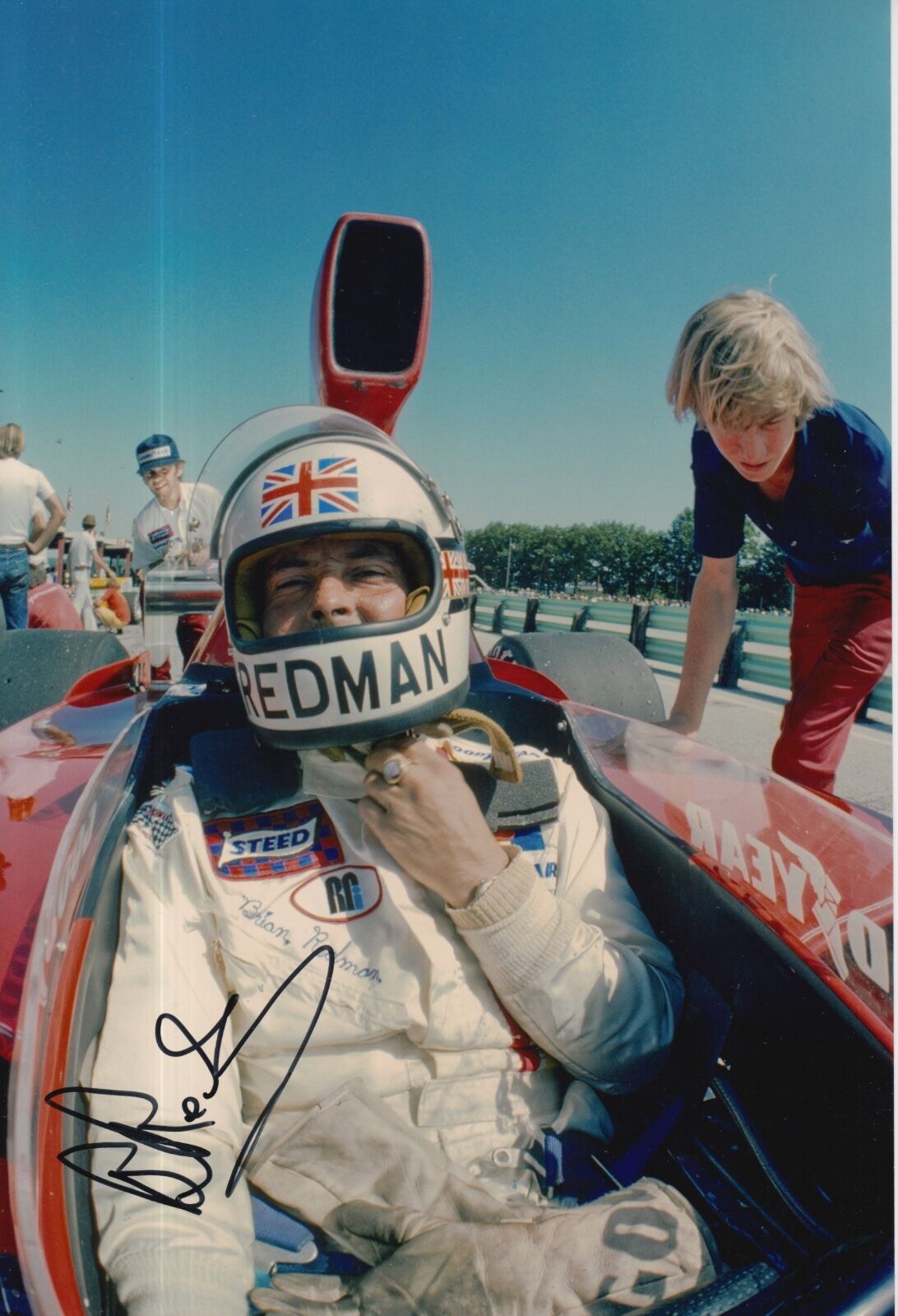 Brian Redman Hand Signed 12x8 Photo Poster painting Lola F1.