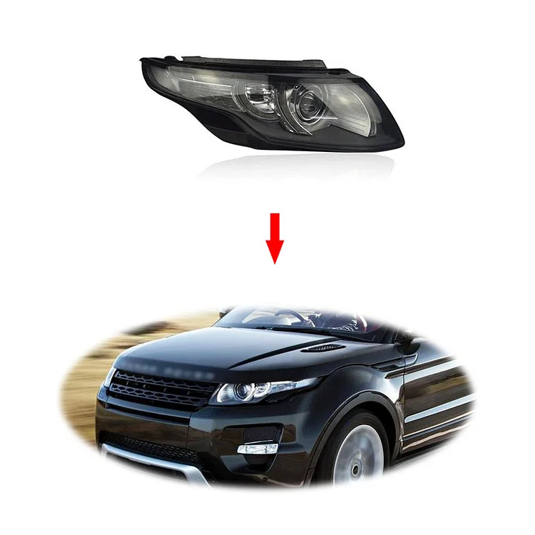 Replacement headlight headlamp for Land Rover Evoque  2012-2015 LR048058 LR048047 Xenon head lamp head light ITN Auto