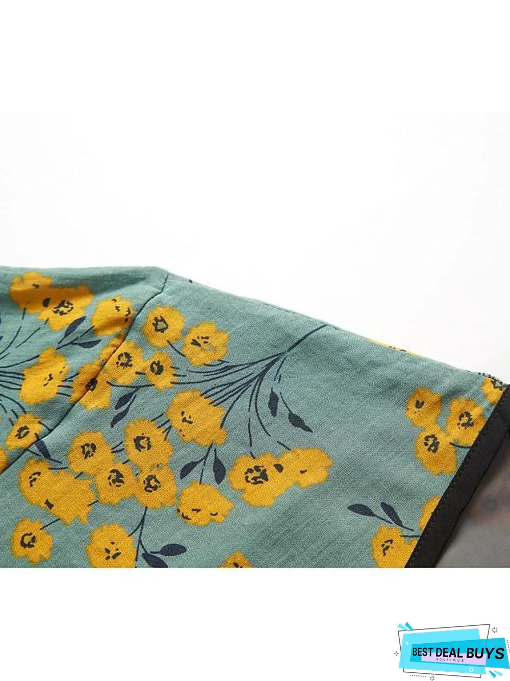 Women's A-Line Dress Maxi Long Dress - Half Sleeve Floral Layered Button Print Spring & Summer Deep V Hot Casual Holiday Vacation Dresses Loose Red Green Gray