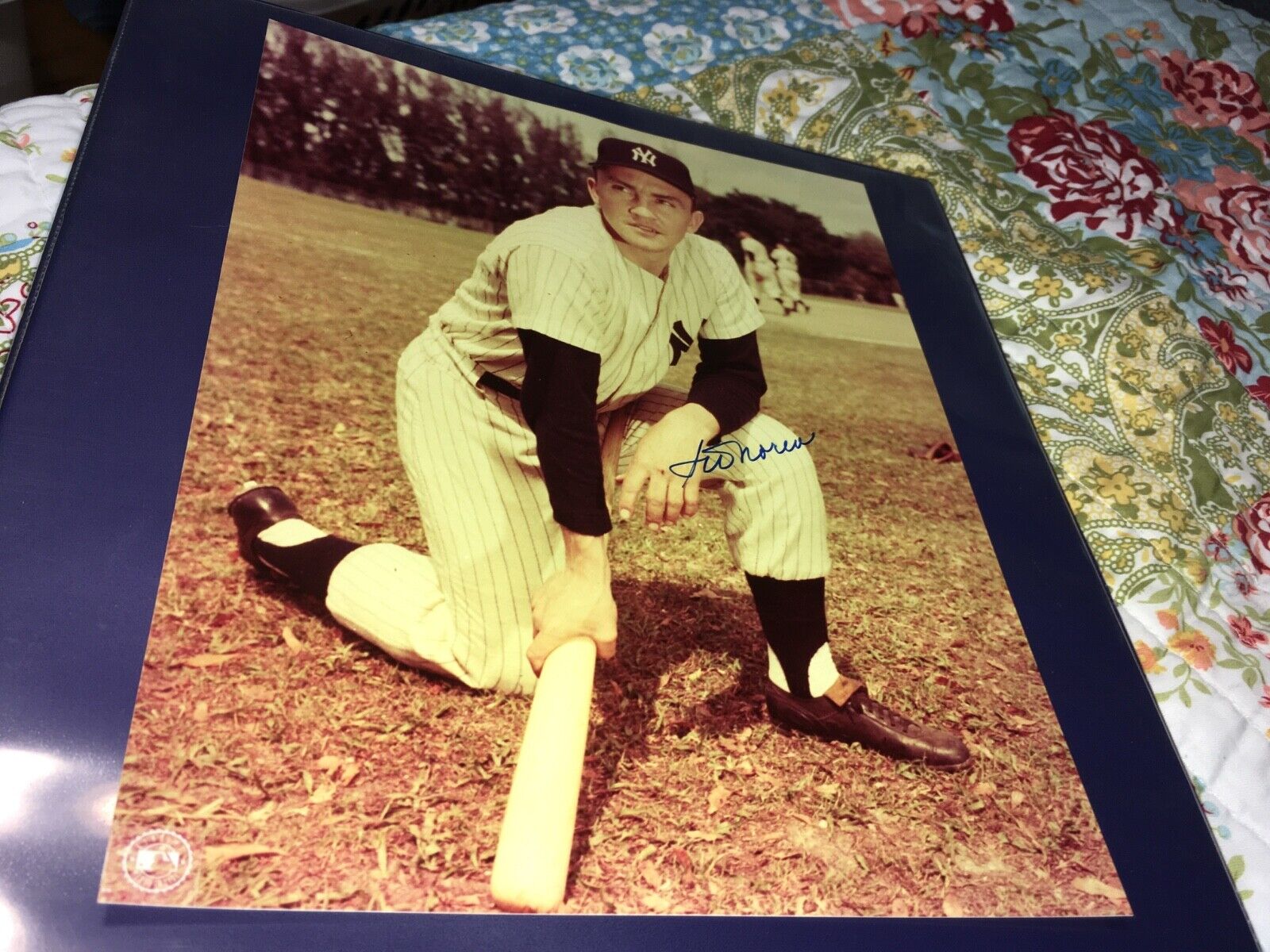 Irv Noren New York Yankees Signed Baseball Photo Poster painting W/Our COA B