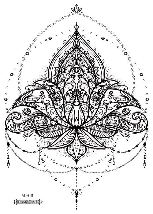 38 Kinds Adult Chest Back Tattoo Rose Flowers Mandala Totem Waterproof Temporary Body Art Sticker Disposable tatouage temporaire