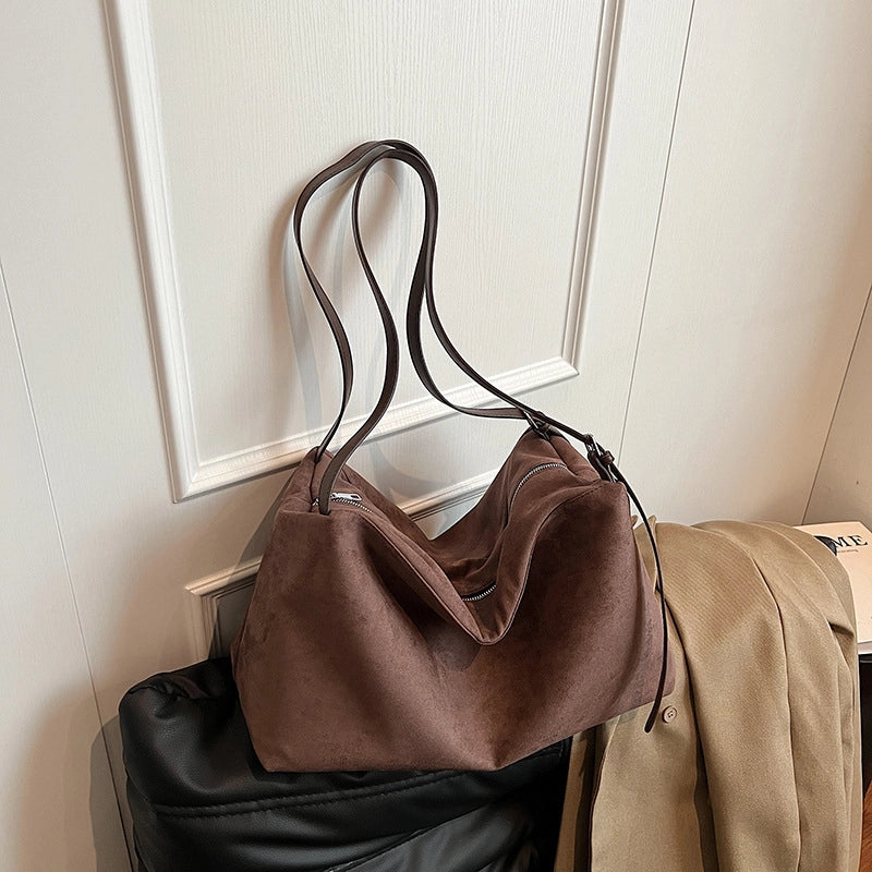 Women’s PU Solid Color Leopard Elegant Square Zipper Tote Bag