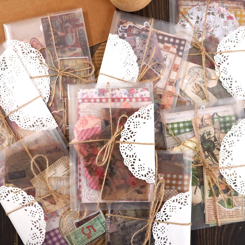 Vintage hand account material Vintage background sticker-Himinee.com