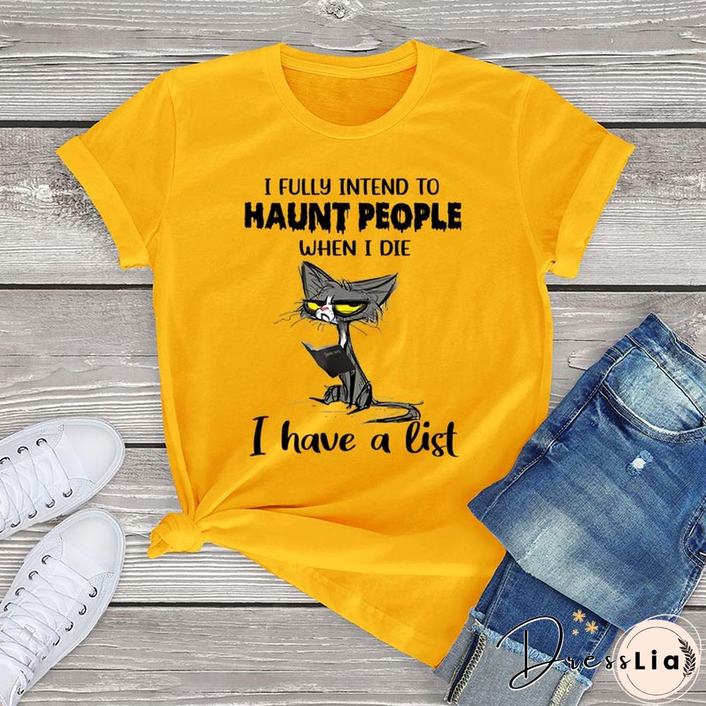 Funny Angry Cat Graphic T ShirtsFor Women Clothing Halloween Gifts Harajuku Short Sleeve Tee Tops Kawaii Cotton Girls Tshirts