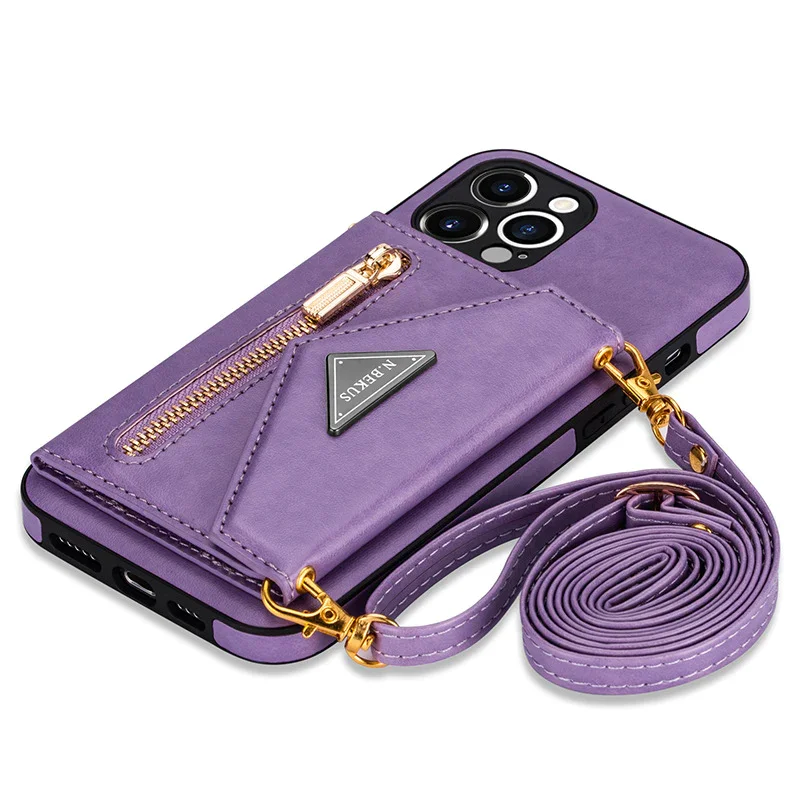 Suitable For iPhone13/14 Multifunctional Zipper Wallet Mobile Phone Case