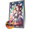 (40*60cm)Lollipop Bunny Girl - Round Partial AB Drill Diamond Painting