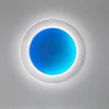 Modern simple living room round square creative wall lamp designer bedroom corridor aisle decorative painting full moon art wall lamp