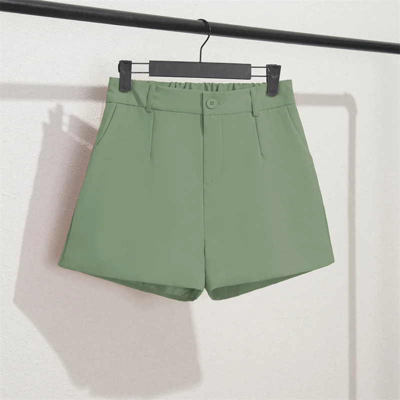 Toloer Toloer And Summer Shorts Women Wear High Waist A Word Large Size Black Autumn Thin Casual Bottom Spring Loose Wide-Leg Pants-Outfit Ideas