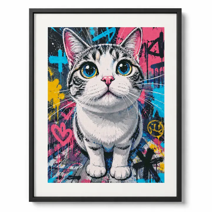 CC5461 - Doodle Kitten]_ 39.00_ Painting Fairy Cross