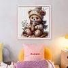 Cute Bear-11CT Stamped Cross Stitch 45*45cm/17.72*17.72in