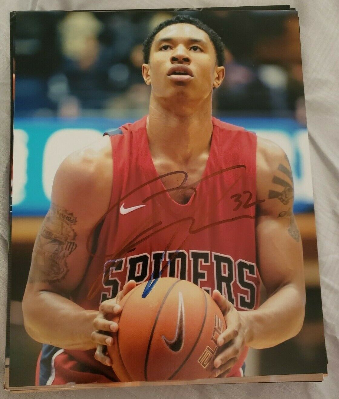 JUSTIN HARPER RICHMOND SPIDERS SIGNED AUTOGRAPHED 8X10 Photo Poster painting W/COA