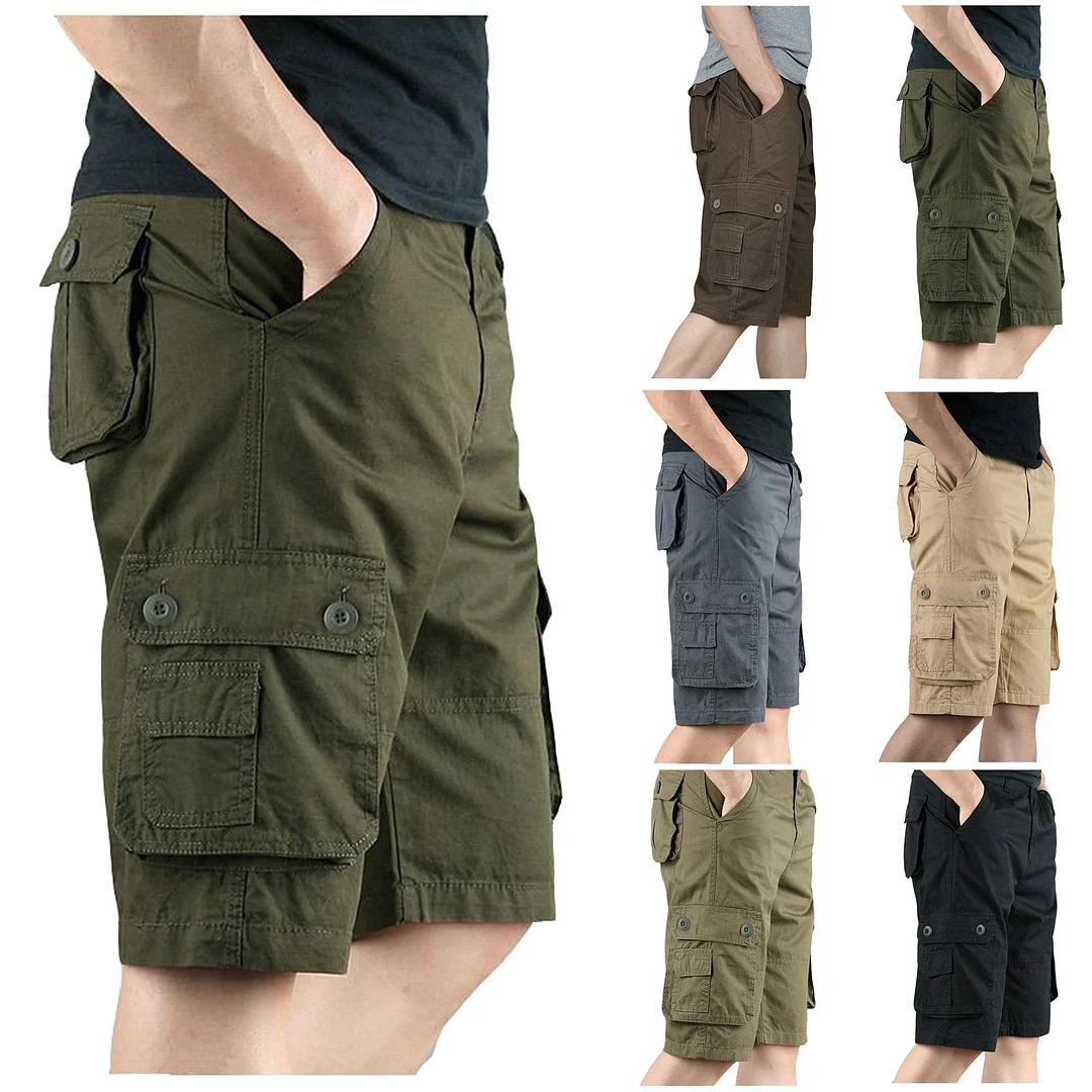Inongge Men Classic Tactical Shorts Brand Upgrad Quick Dry Multi-pocket Cotton Casual Short Outdoor Hunting Fishing Military Cargo Short
