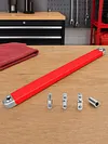 Slim Offset Impact Extension Wrench 15.4in with 4 Drive Adapters