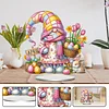 Diamond Painting Acrylic Single Sided Easter in April Gnome Ornaments Tabletop Home Office Decor