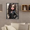 Sweet Cool Girl-Full Round Diamond Painting 30*40CM