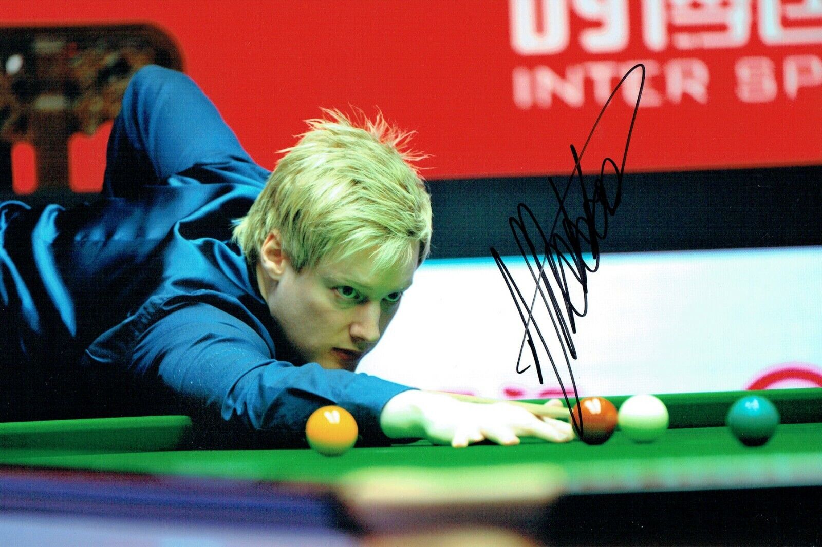 Neil ROBERTSON Signed Autograph Snooker 12x8 Photo Poster painting AFTAL COA Sheffield Champion