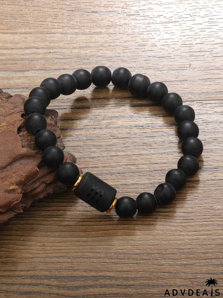 Constellation Pattern Round Beaded Bracelet