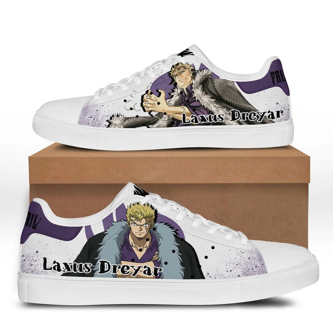 Kingofallstore - Kingofallstore - Fairy Tail Laxus Dreyar Skate Sneakers Custom Anime Shoes