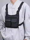 Sports Vest Bag Multi-Pocket Functional Vest Chest Bag Outdoor Sports Backpack