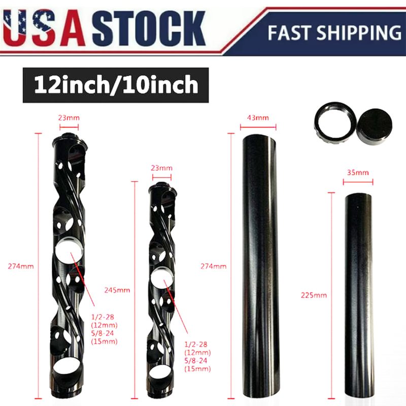 New Style Aluminum fuel filter solvent trap 10 Inch Spiral 1 / 2-28 5 / 8-24 Single Core Fuel Trap Solvent Filters For NAPA 4003 WIX 24003