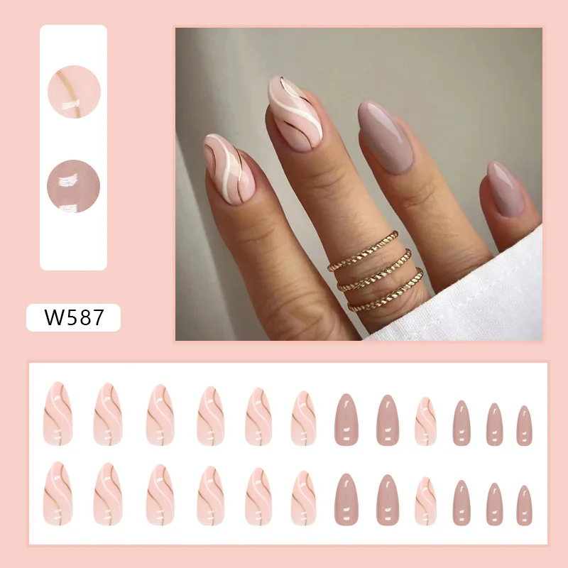 Churchf Churchf Ins Wind Almond Nail Corrugated Wear 24 Finished Nail Nail