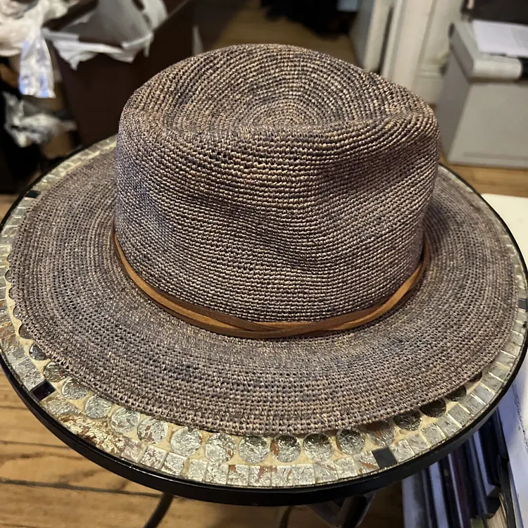 Goorin Brothers Haze Fedora Sun Hat New] Can be rolls up for packing- Goorin Handmade RAFFIA  main image 2