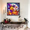 Halloween Winnie Puuh - runder Bohrer Diamantmalerei - 45*45cm (teilweiser Bauchbohrer)