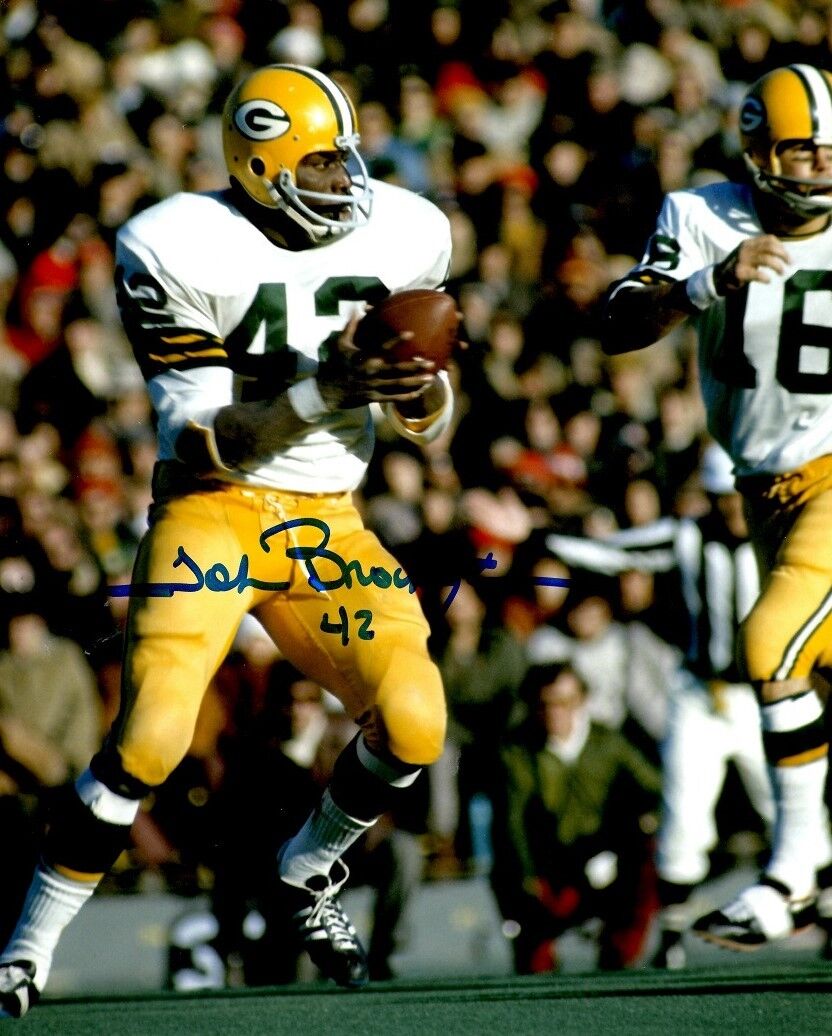 Autographed JOHN BROCKINGTON Green Bay Packers 8x10 Photo Poster painting w/COA