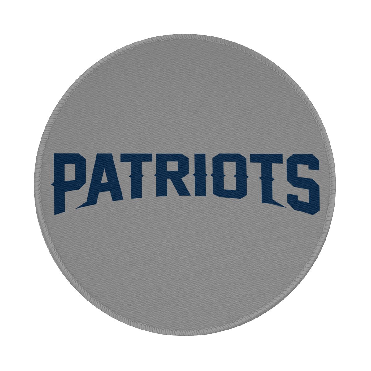 New England Patriots Wordmark Non-Slip Rubber Round Mouse Pad