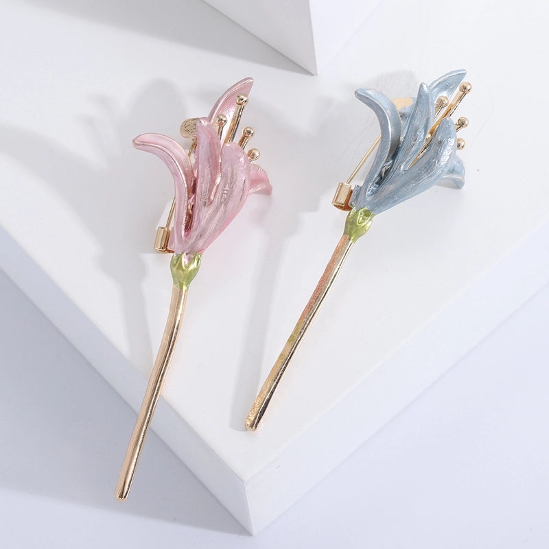 Pastoral Pin Flower Alloy Women's Brooches