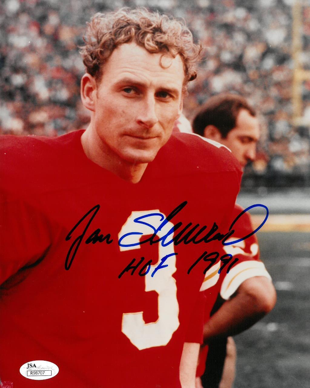 Jan Stenarud Signed Kansas City Chiefs Autographed 8x10 Photo Poster painting w/Insc. JSA#R98707