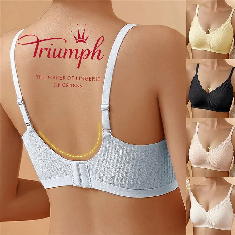 Triumph - (5 kusů) Krajková letní tenká bezešvá podprsenka s ramínky
