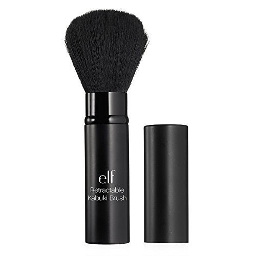 Cosmetics Retractable Kabuki Brush, Synthetic Face Brush for Flawless Makeup Application On-The-Go