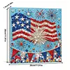 Framed American Flag - DIY Button Art Painting Kit for Creativity DIY Pearl Dot Crafts for Gift Home Wall Decor 30*30CM