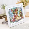 5D DIY Partial Special Shaped Drill Diamond Painting Elk With Frame Kit Home Art19.2x19.2cm