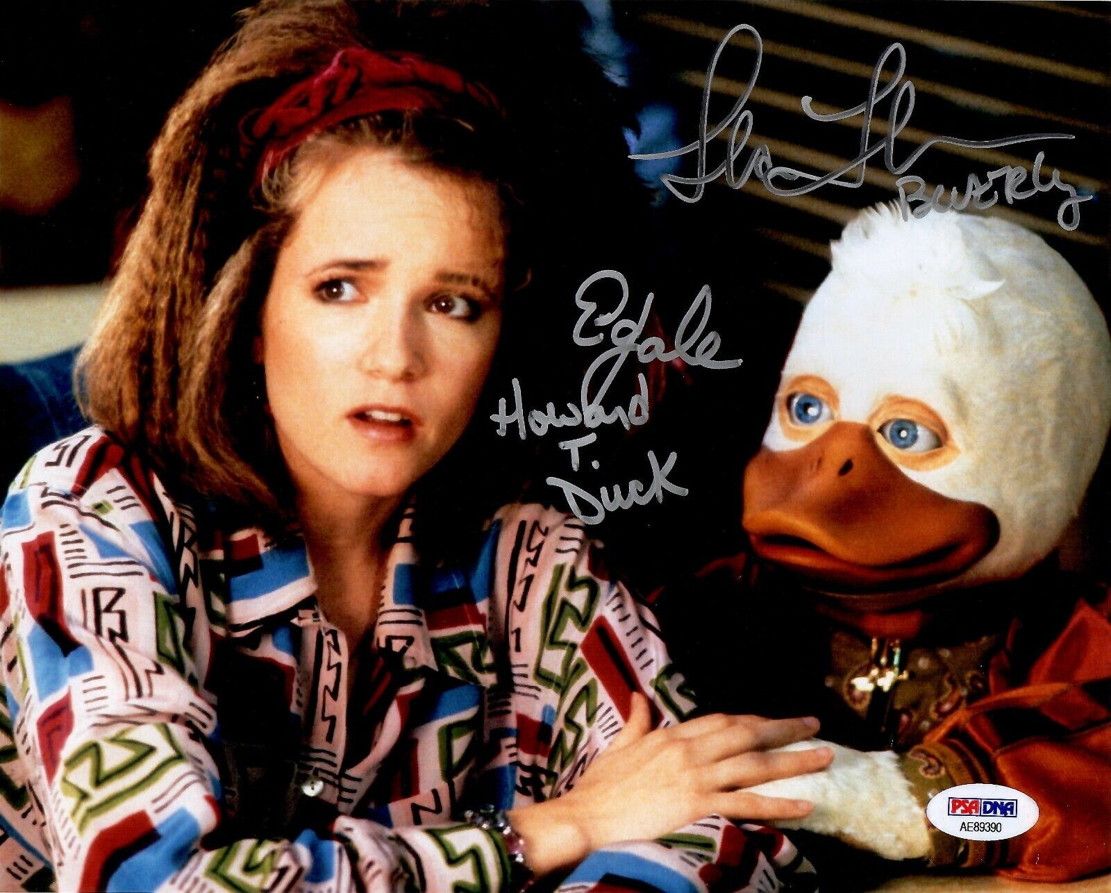 Lea Thompson Ed Gale autographed signed inscribed 8x10 Howard The Duck PSA COA