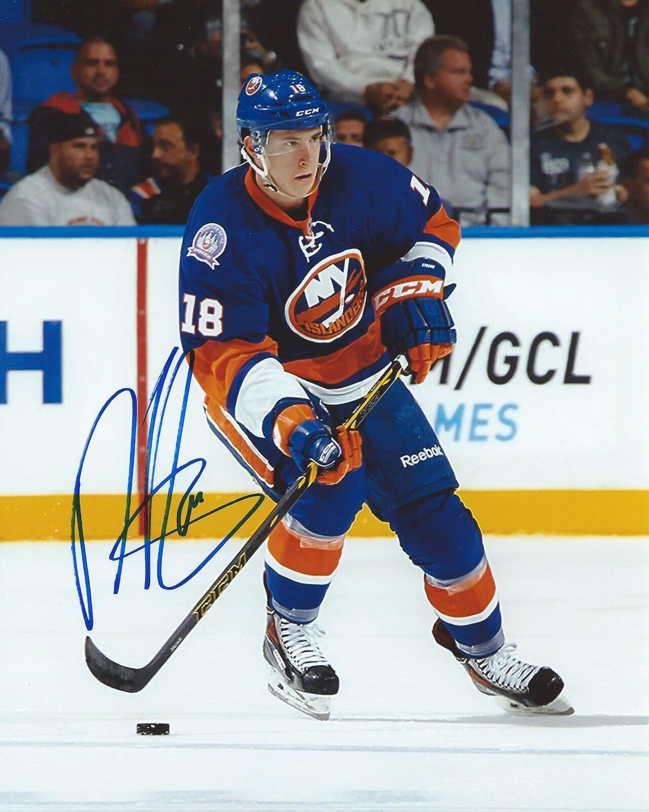 Ryan Strome Signed 8x10 Photo Poster painting New York Islanders Autographed COA