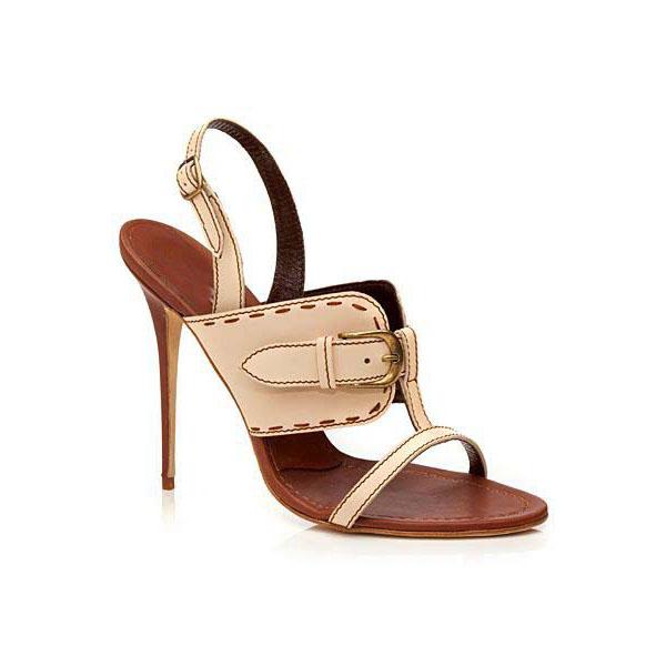GOOSHOE Simple Open Toe Ankle Wrap Stiletto High Heel Sandals