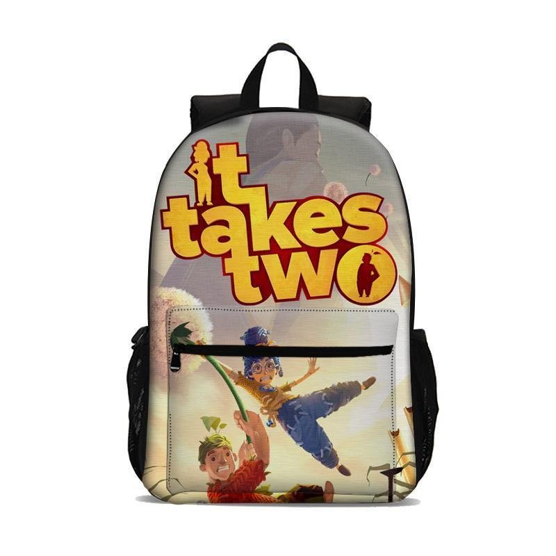 It Takes Two Backpack Lightweight Laptop Bag Large Capacity Kid Adult Use Home Outdoor