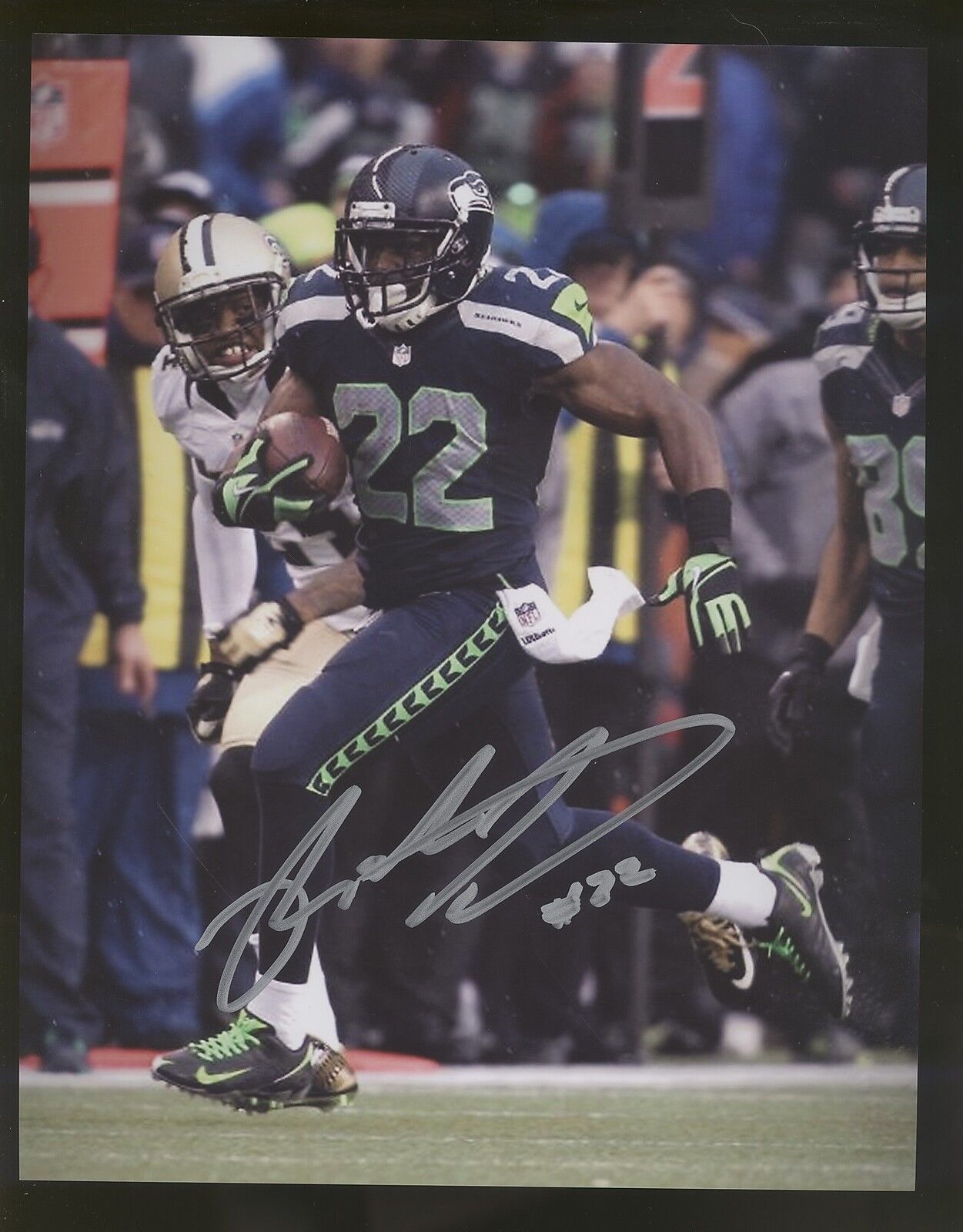 Robert Turbin 8x10 Autographed Signed AUTO Seahawks SB XLVIII Champ SPH 400