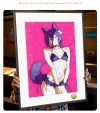 A3 & 4K Size Cat Girl Ver. Reze Decorative Painting - Chainsaw Man Decoration Painting - HuangGua Studio
