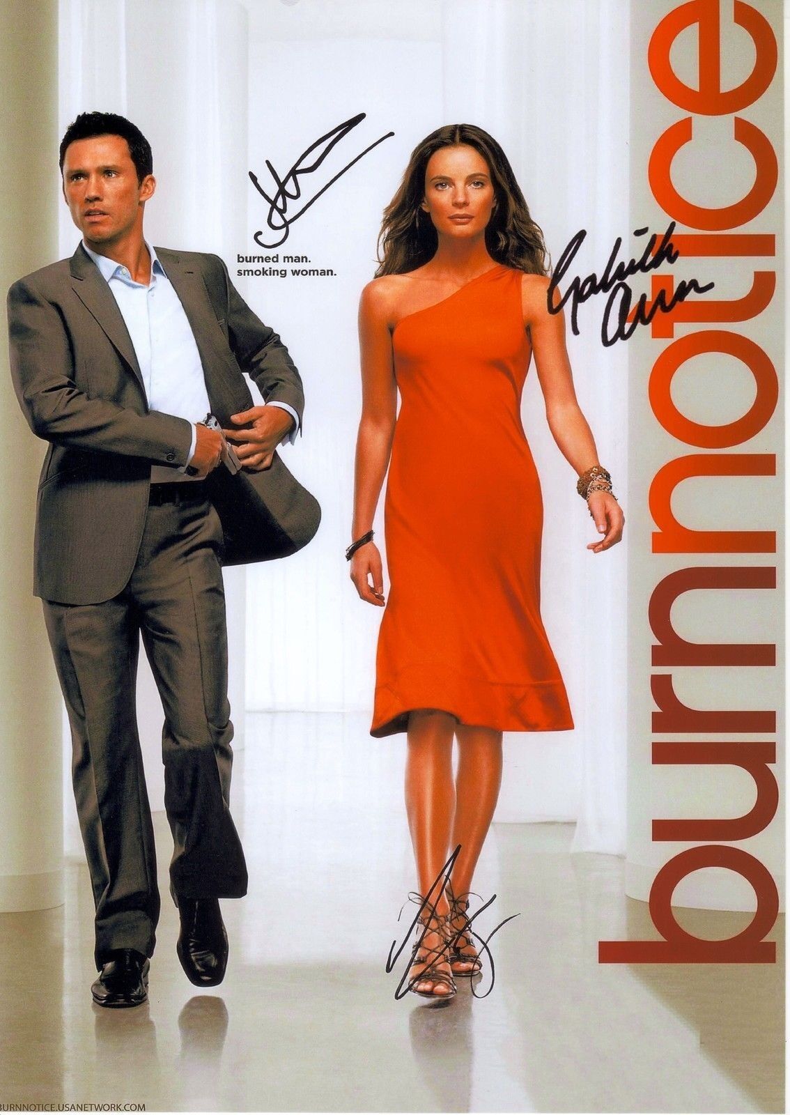 BURN NOTICE CAST OF 3 AUTOGRAPH SIGNED PP Photo Poster painting POSTER