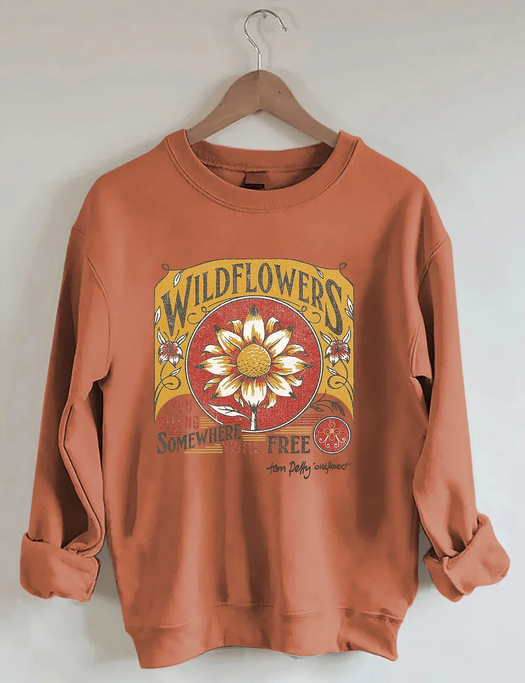 Tom Petty Wildflowers Natural Sweatshirt