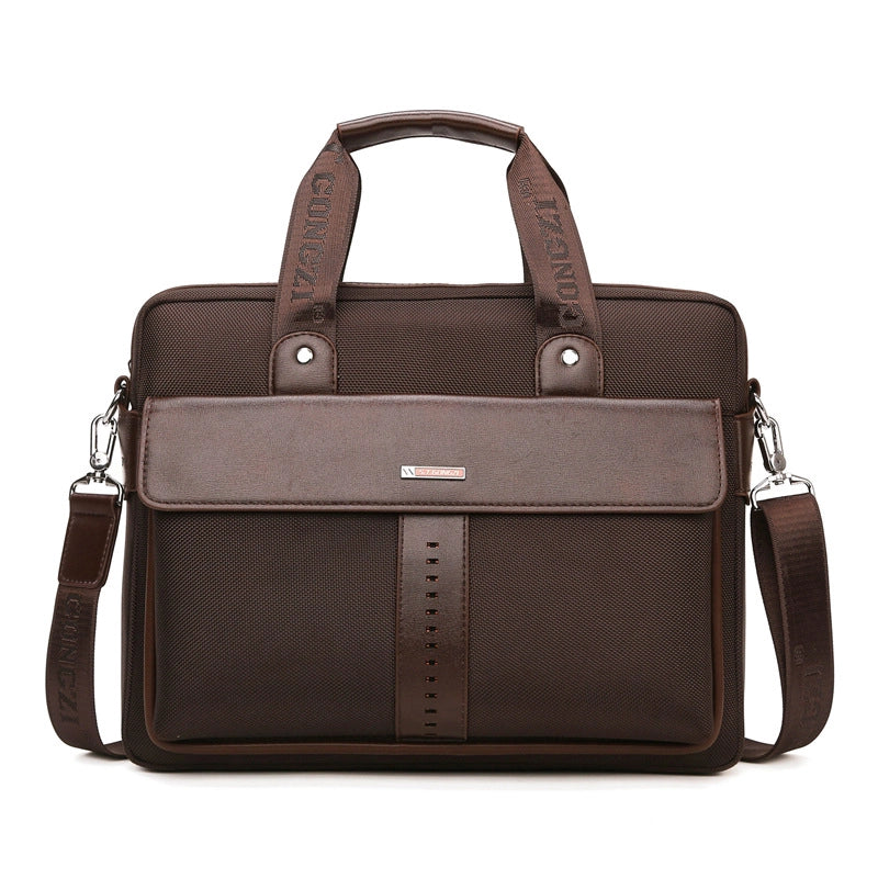 Business Men’s Briefcase Canvas Handbag Oxford Hand File Business Work Computer Bag Large Capacity Men’s Bag