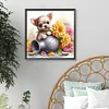 Diamond Painting - Full Round Drill - Dog Vase(Canvas|40*40cm)